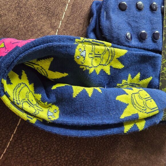 Rick and Morty Adult Swim Dog Booties & Crew Socks Sizes 6 - 12 men - Picture 6 of 11